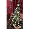 Image 6 : Christmas Decorations Including Nativity Set, Ornaments, and Ceramic Trees
