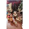 Image 8 : Christmas Decorations Including Nativity Set, Ornaments, and Ceramic Trees
