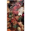 Image 10 : Christmas Decorations Including Plush Figures, Wreath, Garlands, Lights, Stockings