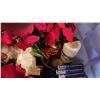 Image 4 : Christmas Decorations Including Plush Figures, Wreath, Garlands, Lights, Stockings