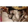 Image 12 : Christmas Holiday Village, LED Decor, Wreath, Garlands, and Figurines Lot