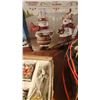 Image 3 : Christmas Holiday Village, LED Decor, Wreath, Garlands, and Figurines Lot