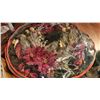 Image 5 : Christmas Holiday Village, LED Decor, Wreath, Garlands, and Figurines Lot