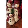 Image 4 : Christmas Holiday Decorations Including Wreath, Snowmen, and Ornaments