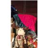 Image 3 : Christmas Wrapping Supplies and Décor Lot with Figurine and Reindeer Scene