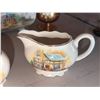 Image 3 : Sandland Ware Creamer and Sugar, Royal Winton Bowl, Glass Insulator, and Decorated Goblet