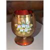 Image 6 : Sandland Ware Creamer and Sugar, Royal Winton Bowl, Glass Insulator, and Decorated Goblet