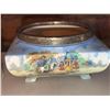 Image 9 : Sandland Ware Creamer and Sugar, Royal Winton Bowl, Glass Insulator, and Decorated Goblet