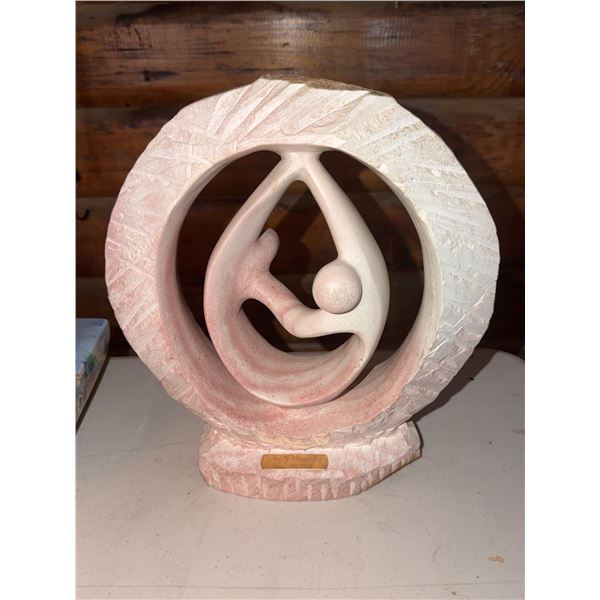 Handcarved Soapstone Sculpture Signed Kenyar Kenya