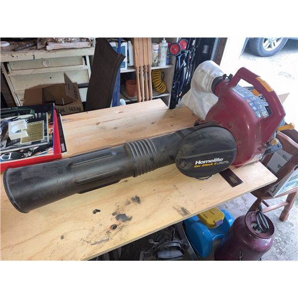 Homelite Vac Attack II 200 MPH Gas Leaf Blower/Vacuum