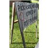 Image 4 : Outdoor Storage Chest With Rustic Wooden Wedding Sign