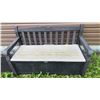 Image 5 : Outdoor Storage Chest With Rustic Wooden Wedding Sign
