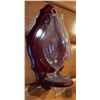 Image 1 : Glass Wall-Mounted Oil Lamp with Wooden Backplate used for Telling Temperature