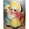 Image 4 : Three Ceramic Figural Planters Including Fish, Bears, and Children