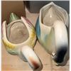 Image 3 : Ceramic Swan Planters with Multicolour Glaze