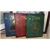 Image 2 : Framed Snowy Owl Print with Three The Legend of Zelda Hardcover Books
