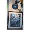 Image 3 : Framed Snowy Owl Print with Three The Legend of Zelda Hardcover Books