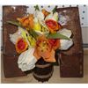 Image 7 : Decor Lot with Deko Quartz Wall Clock, Stained Glass Art Prints, and Decorative Items