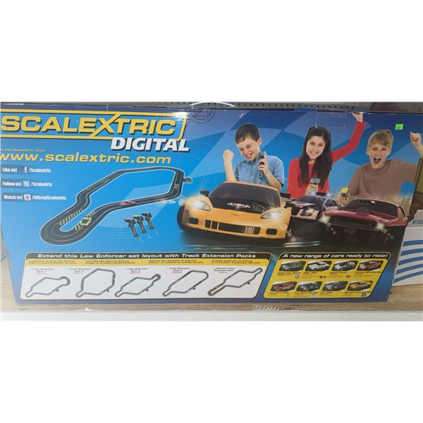 Scalextric Digital Law Enforcer 1:32 Scale Slot Car Set with Track