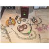Image 1 : Costume Jewelry, Perfume Bottle, and New Testament Book Group
