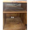 Image 4 : Samsung Television, Sony VHS Player, Wood Entertainment Unit, and G. Wilkinson Floral Oil Painting