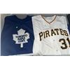 Image 1 : Toronto Maple Leafs Hockey Jersey and Pittsburgh Pirates Baseball Jersey #31