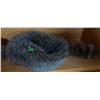 Image 3 : Boys Size Faux Fur Raccoon Hats with Striped Tails, Mini Raccoons