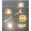 Image 1 : Gold Tone Rings and Stick Pin Collection