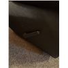 Image 5 : Three-Seat Black Faux Leather Reclining Sofa