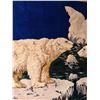 Image 2 : Woven Wall Tapestry Featuring Polar Bears and Iceberg Scene