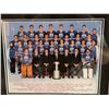 Image 6 : Framed Edmonton Oilers Stanley Cup Champion Team Photo Plaque