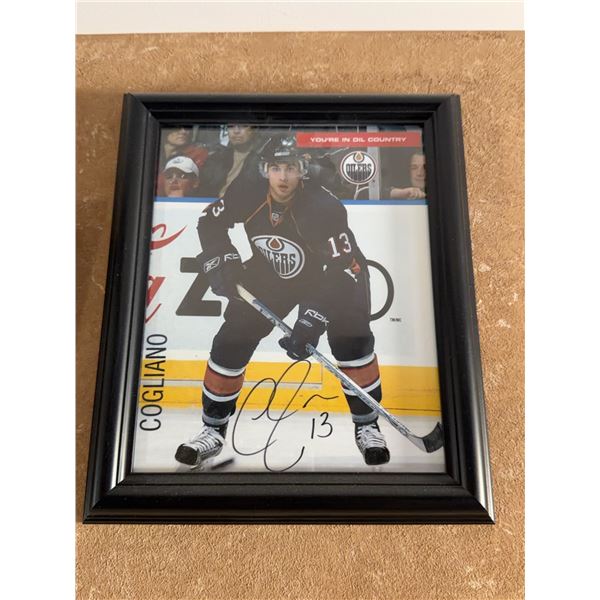 Framed Edmonton Oilers Andrew Cogliano Autographed Photo