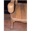 Image 3 : Solid Wood High-Back Armchair with Cutout Backrest