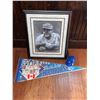 Image 1 : Toronto Blue Jays 1992 World Series Champions Pennant, Mini Helmet, and Framed Baseball Portrait