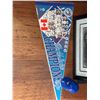 Image 4 : Toronto Blue Jays 1992 World Series Champions Pennant, Mini Helmet, and Framed Baseball Portrait