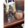 Image 12 : Beer Steins, Carved Wood Figures, Miniature Railway Rail and Miscellaneous Collectibles