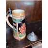 Image 7 : Beer Steins, Carved Wood Figures, Miniature Railway Rail and Miscellaneous Collectibles
