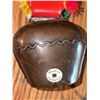 Image 6 : Decorative German Cowbell, Brass Love Spoon, and Leather Strap with Bells