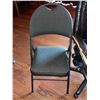 Image 5 : Two Faux Leather Office Chairs, One Fabric Folding Chair, Two Folding Tray Tables