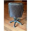 Image 7 : Two Faux Leather Office Chairs, One Fabric Folding Chair, Two Folding Tray Tables