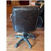 Image 8 : Two Faux Leather Office Chairs, One Fabric Folding Chair, Two Folding Tray Tables