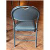 Image 9 : Two Faux Leather Office Chairs, One Fabric Folding Chair, Two Folding Tray Tables