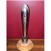Image 1 : RCAF Marked Chromed Artillery Shell on Wooden Base
