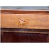 Image 6 : Oak Side Table with Drawer and Lower Shelf with Faux Floral Arrangement