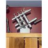 Image 5 : Metal Trumpet Player Sculptures, Trumpet Model, and Piano Key Figurines