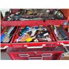Image 13 : Boss Red Metal Rolling Toolbox with Assorted Hand Tools