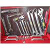 Image 7 : Boss Red Metal Rolling Toolbox with Assorted Hand Tools
