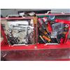 Image 8 : Boss Red Metal Rolling Toolbox with Assorted Hand Tools