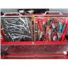 Image 9 : Boss Red Metal Rolling Toolbox with Assorted Hand Tools