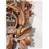 Image 7 : Carved Wood Cuckoo Clock with Animal Motifs and Rotating Figurines